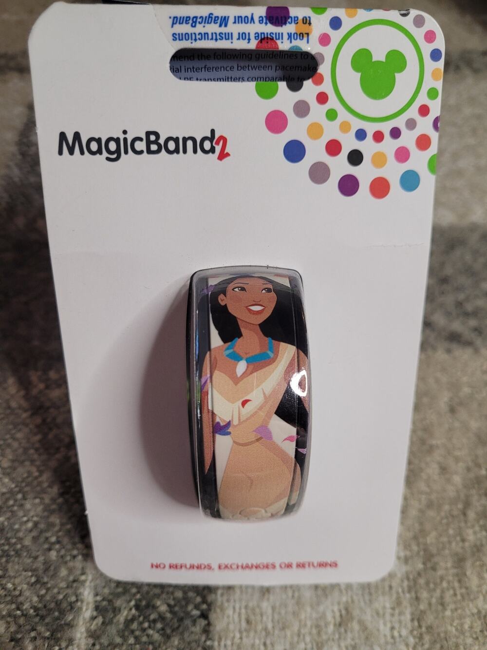 Disney World Pocahontas MagicBand 2 Colors of the Wind NIP WDW Florida Unlinked